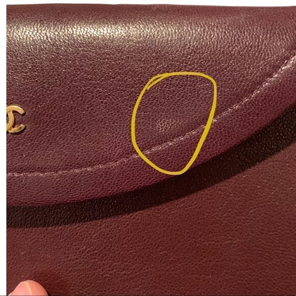 CHANEL Burgundy Leather Clutch Insert - Picture 15 of 16